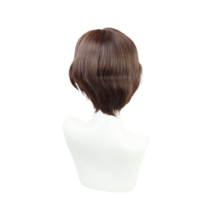 White Smoke Emet-Selch Cosplay Wig - Grand Architect (Black/White Skunk Stripe) (FEVERCOS)