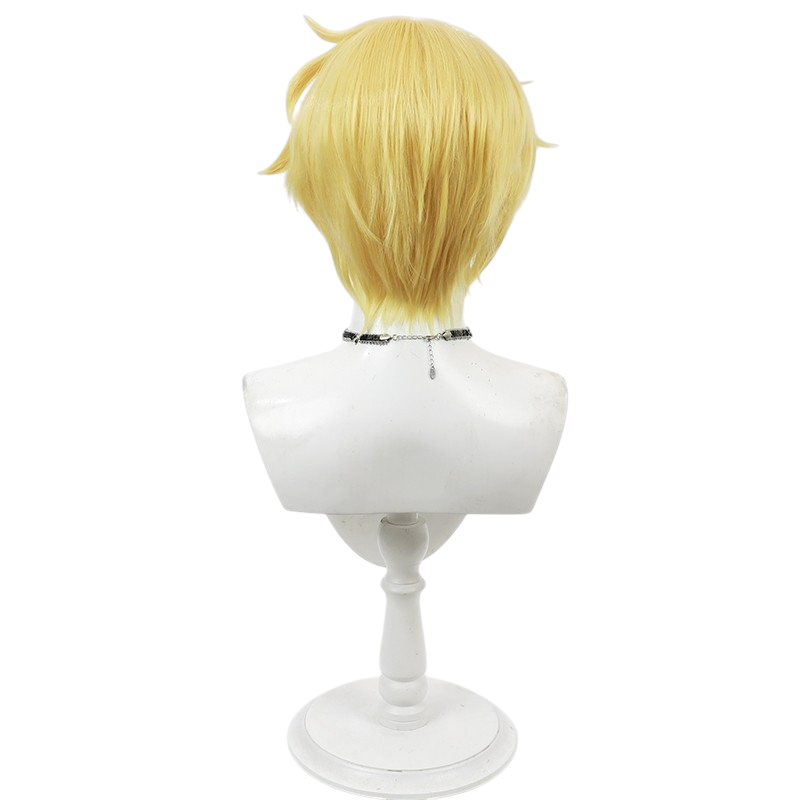 White Smoke Kohaku Cosplay Wig - How I Attended an All-Guy's Mixer (Amber Blonde Short) (FEVERCOS)