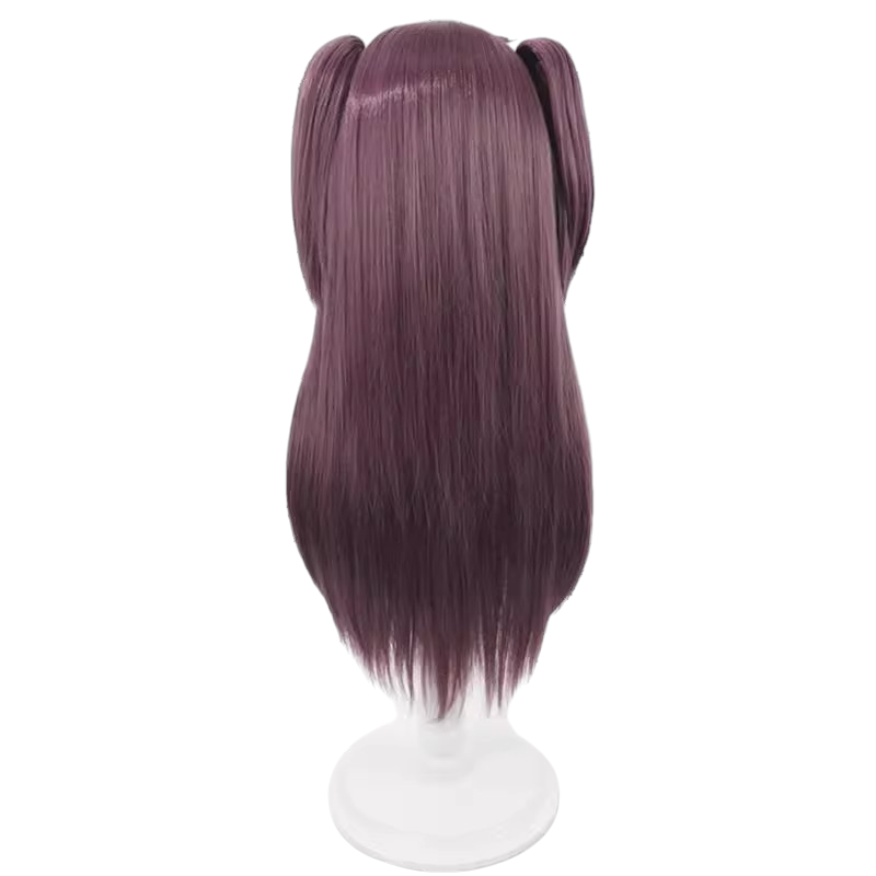 White Smoke Matama Akoya Cosplay Wig - Gushing over Magical Girls (Simulation Scalp Twin Tails) (FEVERCOS)