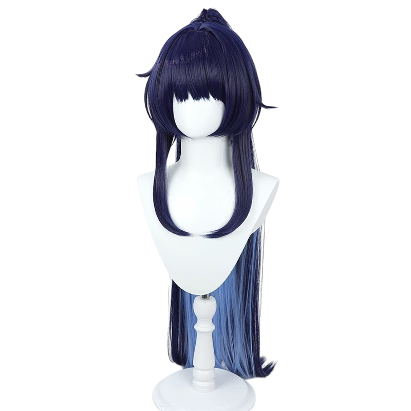 White Smoke Raiden Mei Cosplay Wig - Herrscher of Origin (Detachable Twin Tails) (FEVERCOS)Honkai Impact 3rd