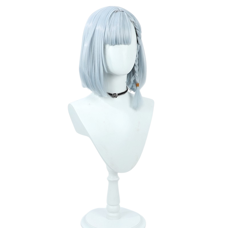 White Smoke Beta Cosplay Wig - The Eminence in Shadow (Silver Blue Bob Scalp) (FEVERCOS)
