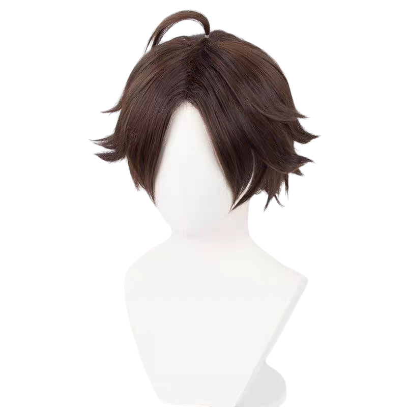 White Smoke Rintaro Suna Cosplay Wig - Haikyuu!! (Dark Brown Scalp Base) (FEVERCOS)