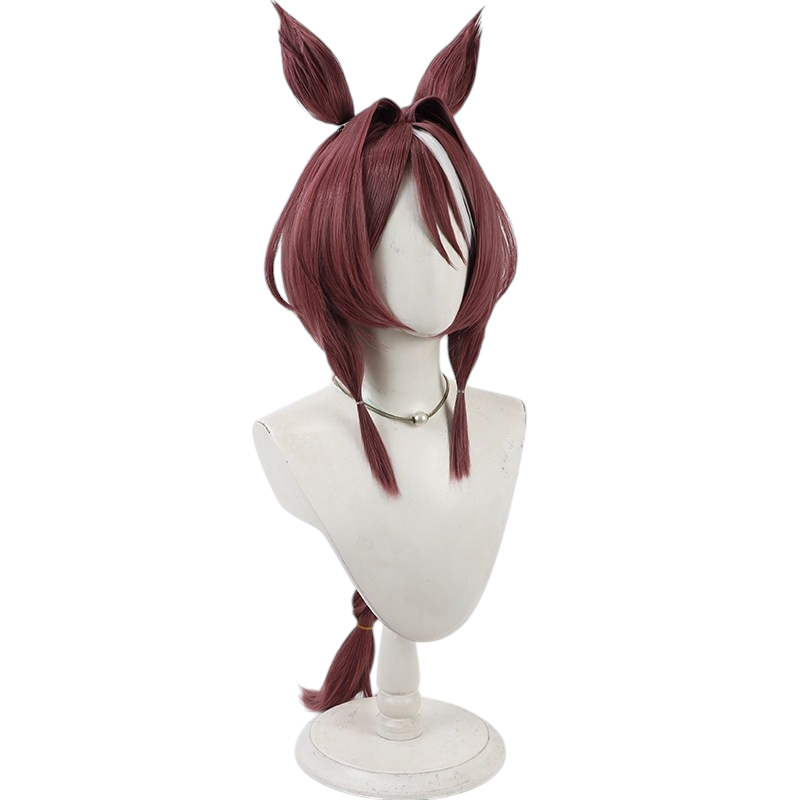 White Smoke Sakura Chiyono O (Winning Dress) Cosplay Wig - Uma Musume (Brown Styled) (FEVERCOS)