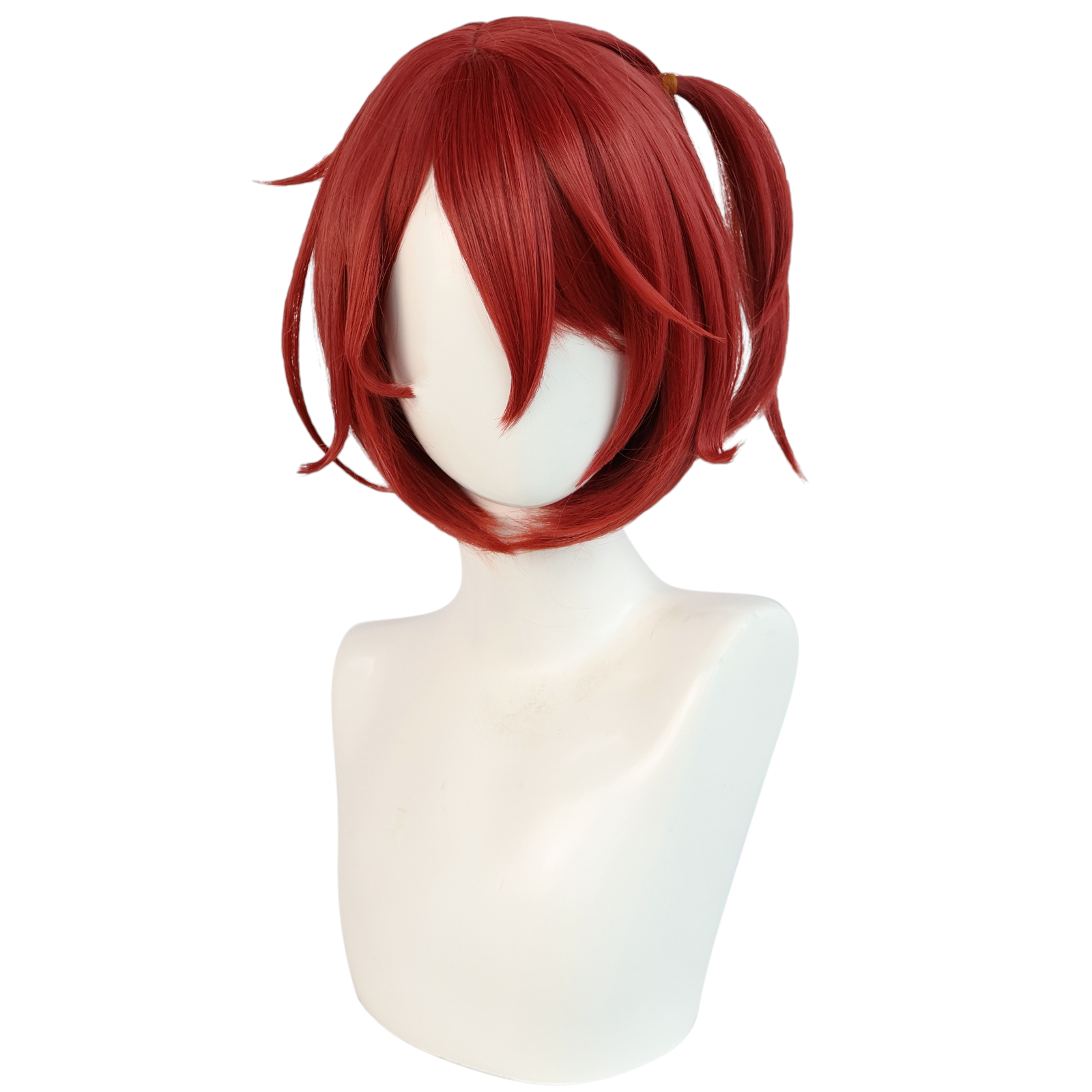 Antique White Komari Chika Cosplay Wig - Makeine: Too Many Losing Heroines! (Red Side-Tail) (FEVERCOS)
