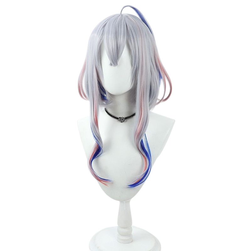 White Smoke Kanata Amane Cosplay Wig - Hololive (Silver Styled Short) (FEVERCOS)