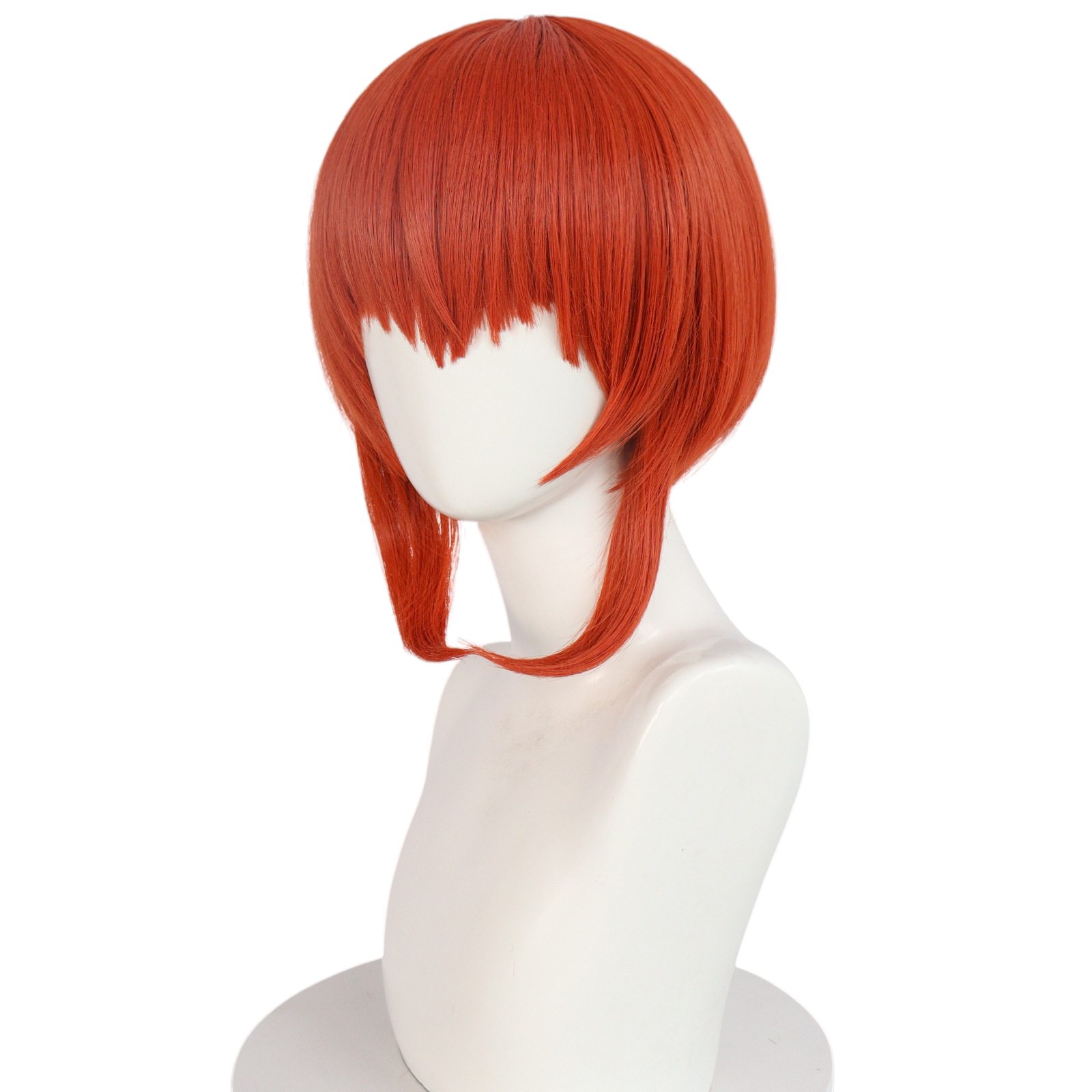 Light Gray Kagura Cosplay Wig - Gintama (Vermillion/Orange Buns) (FEVERCOS)