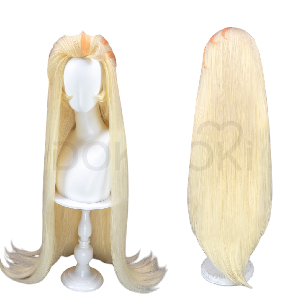 White Smoke Lilith Cosplay Wig - Hazbin Hotel (100cm Micro-Crimped Highlighted) (FEVERCOS)