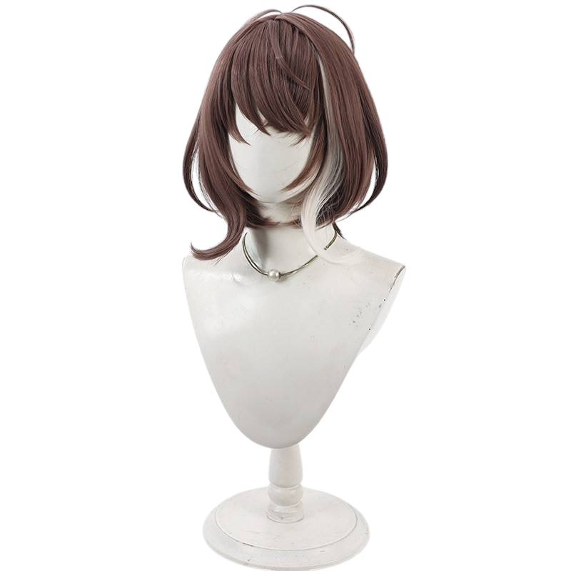 White Smoke Asu Cosplay Wig - SINSEKAI RECORD / VTuber (Highlighted Scalp) (FEVERCOS)