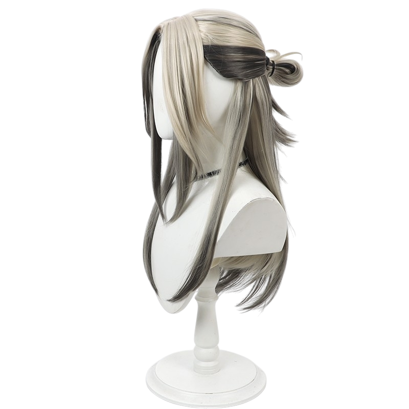 White Smoke Roku Riko (Shikahama) Cosplay Wig - 18TRIP (Multi-Color Highlight) (FEVERCOS)