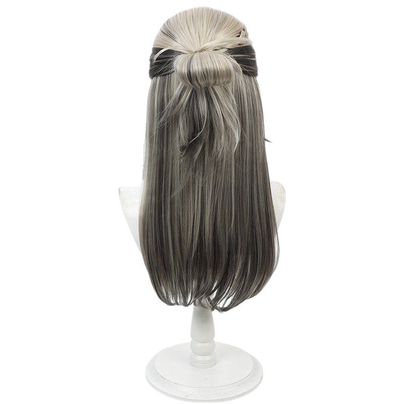 White Smoke Roku Riko (Shikahama) Cosplay Wig - 18TRIP (Multi-Color Highlight) (FEVERCOS)