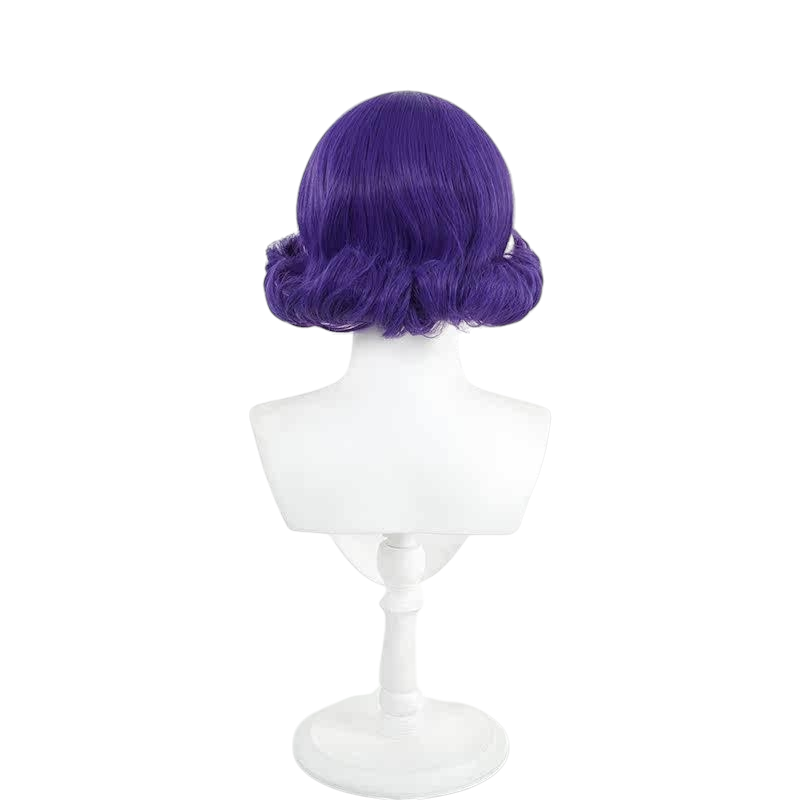 White Smoke Anthy Himemiya Cosplay Wig - Revolutionary Girl Utena (Purple Teased Bangs Scalp) (FEVERCOS)