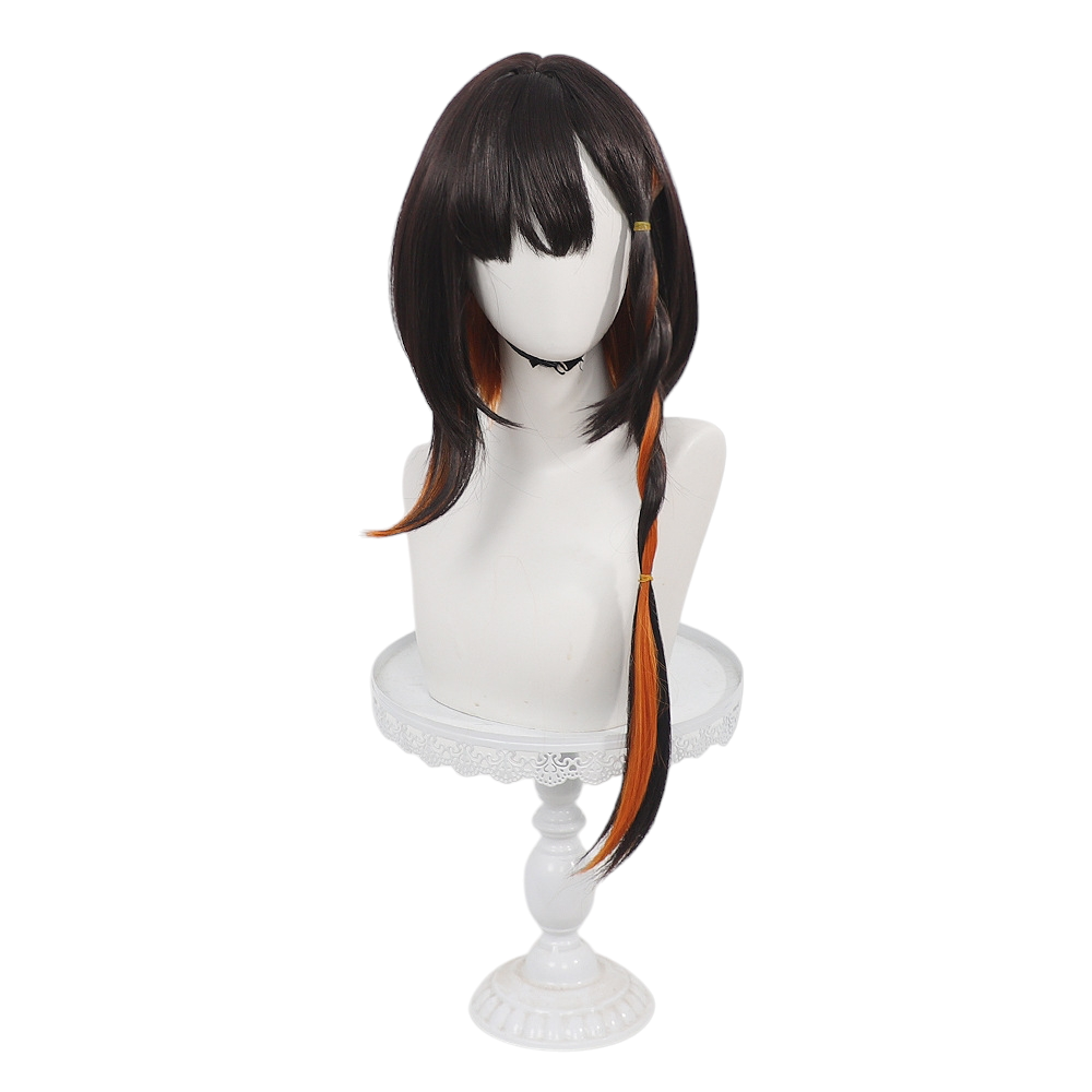 White Smoke Jie Cosplay Wig - Arknights (Twisted Braid Highlights Scalp) (FEVERCOS)