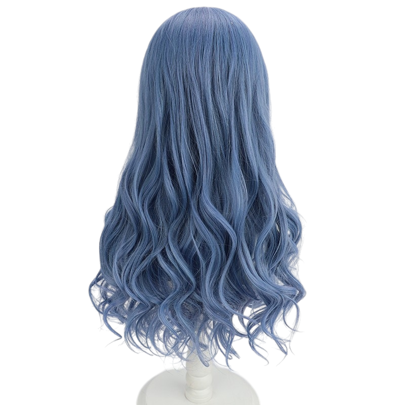 White Smoke Ranni the Witch Cosplay Wig - Elden Ring (Blue Wavy Large Scalp) (FEVERCOS)