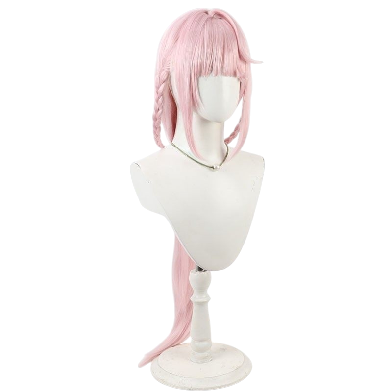 White Smoke Tamaki Iroha Cosplay Wig - Magia Record (Pink Asymmetrical) (FEVERCOS)