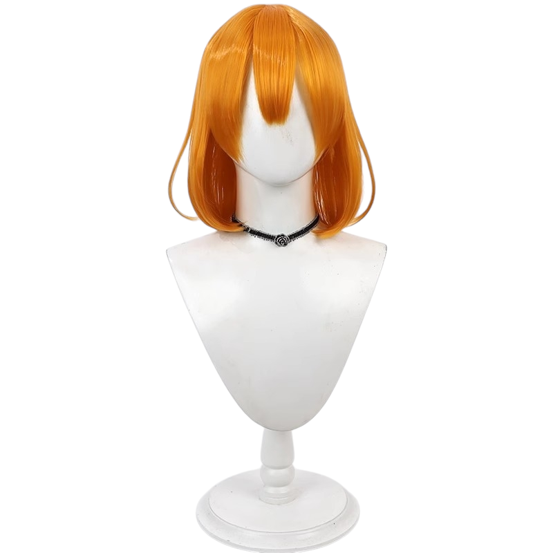 White Smoke Colette Loire Cosplay Wig - Wistoria: Wand and Sword (Orange Scalp Bob) (FEVERCOS)