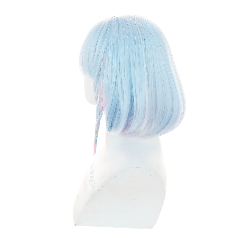White Smoke Arona Cosplay Wig - Blue Archive (Blue Streak Bob) (FEVERCOS)