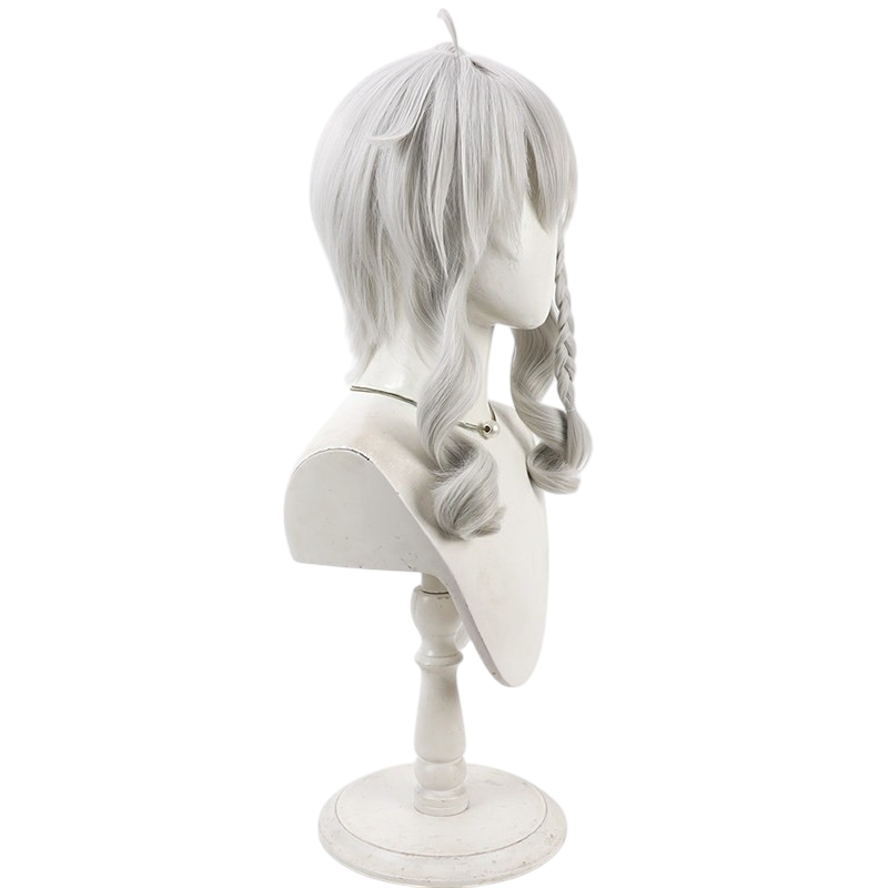 White Smoke Sora Niimi Cosplay Wig - 9-nine- (Silver White Ponytail) (FEVERCOS)