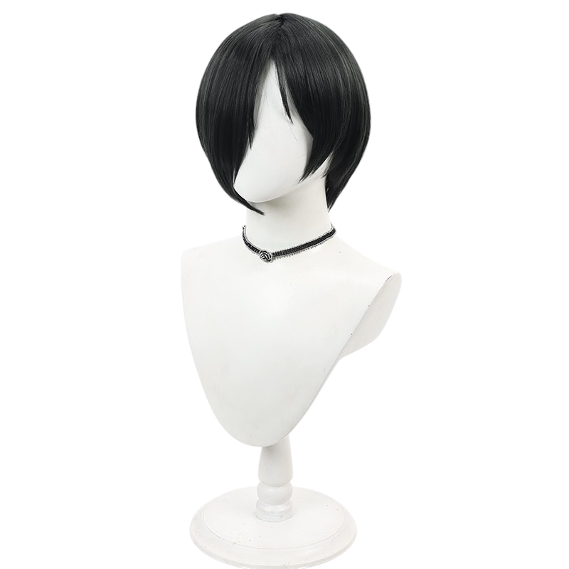 White Smoke Kang Horyang Cosplay Wig - Tower of God (Dark Green Short) (FEVERCOS)