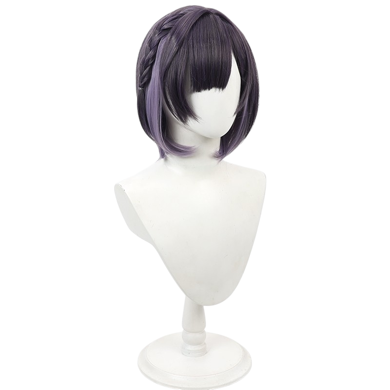 White Smoke Misuzu Hataya Cosplay Wig - Gakuen Idolmaster (Gradient Bob Scalp) (FEVERCOS)