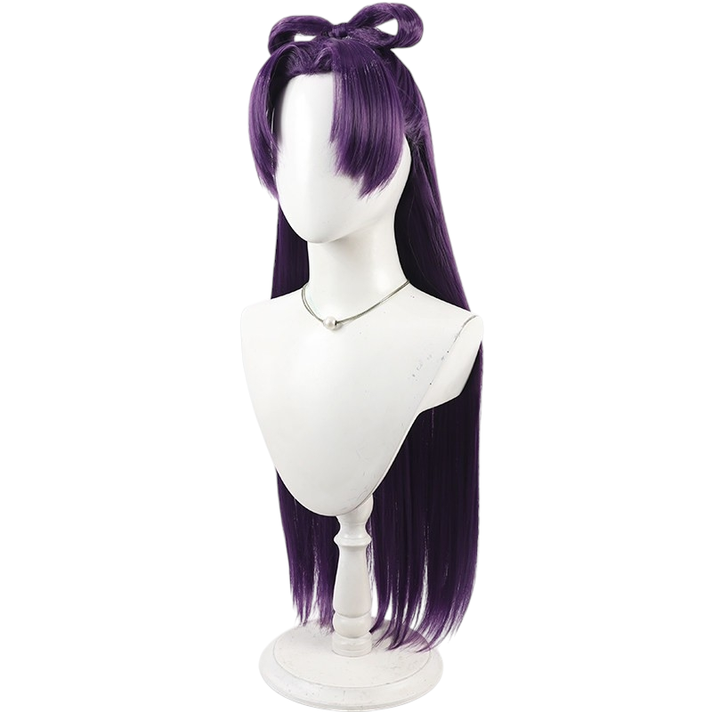 White Smoke Jinshi (Moon Spirit / Female Ver.) Cosplay Wig - The Apothecary Diaries (Detachable Bow) (FEVERCOS)