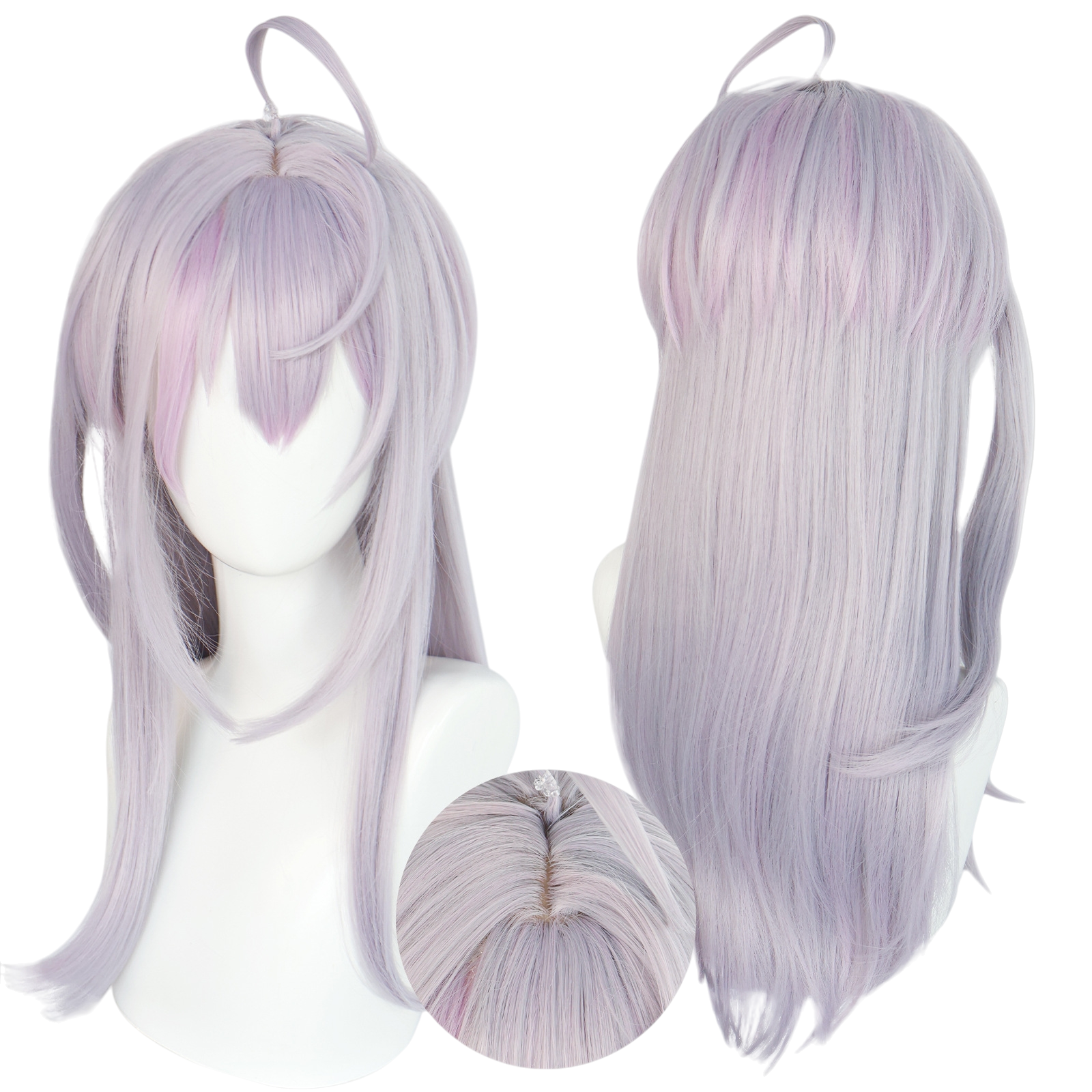Light Gray Alya (Alisa) Cosplay Wig - Roshidere (Silver/Purple Gradient) (FEVERCOS)