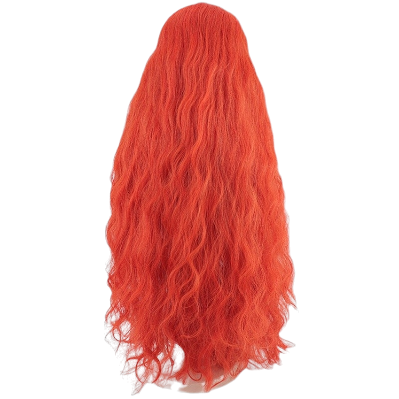 White Smoke Malenia, Blade of Miquella Cosplay Wig - Elden Ring (Orange-Red Ripple Curls) (FEVERCOS)