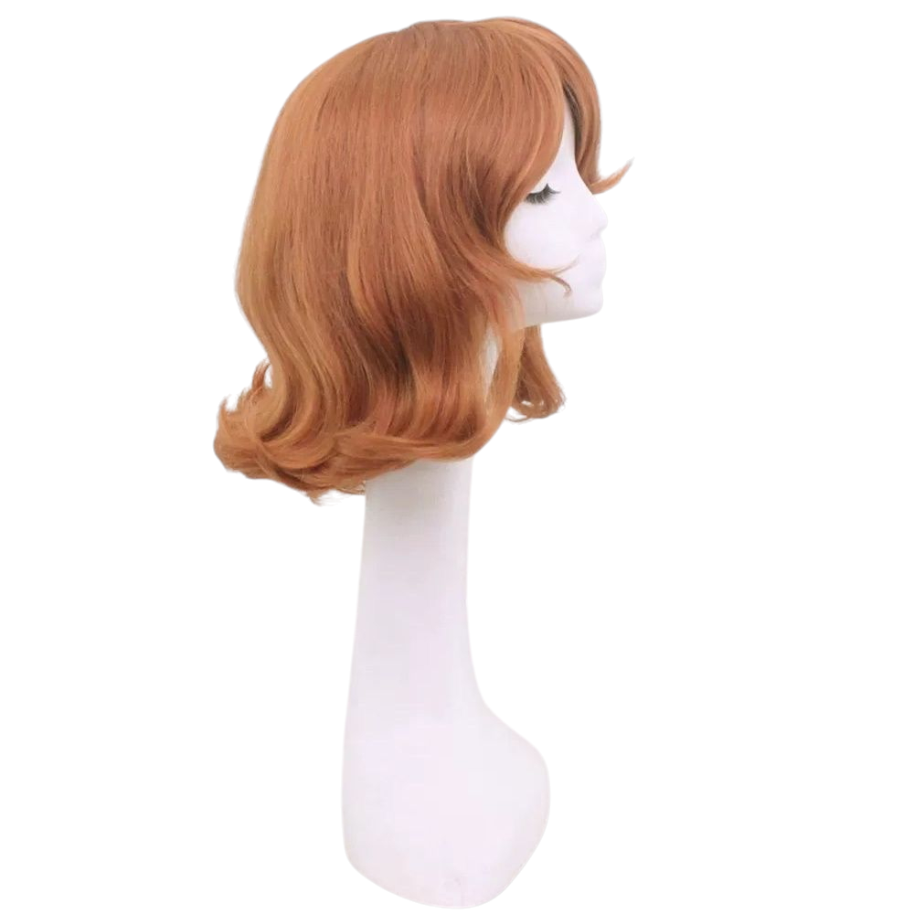 White Smoke Princess Sofia Cosplay Wig - Sofia the First (Auburn Orange Flipped Bob) (FEVERCOS) Disney Princess