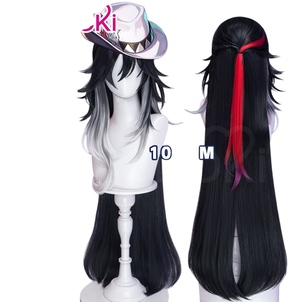White Smoke Bushitu Cosplay Wig - Honkai: Star Rail (Layered Gradient Scalp) (FEVERCOS)