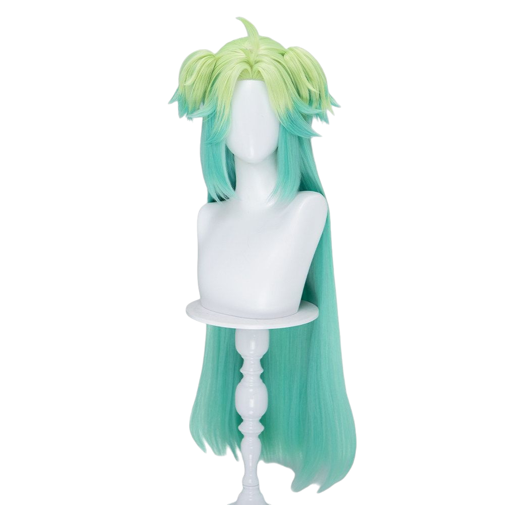 White Smoke Lucky Qing Cosplay Wig - To Be Hero X (90cm Layered Gradient Scalp) (FEVERCOS)
