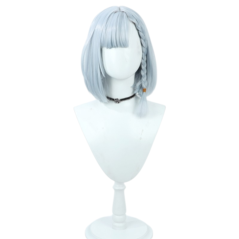 White Smoke Beta Cosplay Wig - The Eminence in Shadow (Silver Blue Bob Scalp) (FEVERCOS)