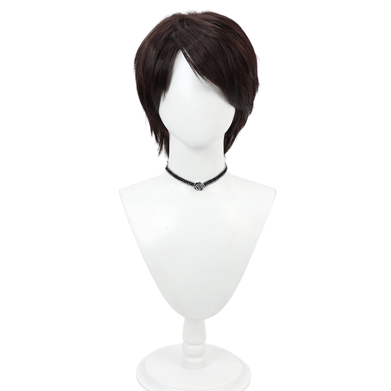 White Smoke Tsukasa Kadoya Cosplay Wig - Kamen Rider Decade (Brown Teased Volume) (FEVERCOS)