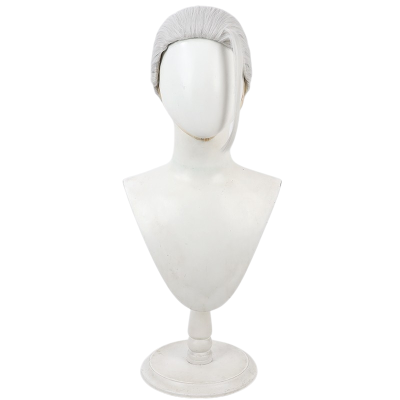 White Smoke Taro Sakamoto Cosplay Wig - Sakamoto Days (White Integrated Tied) (FEVERCOS)