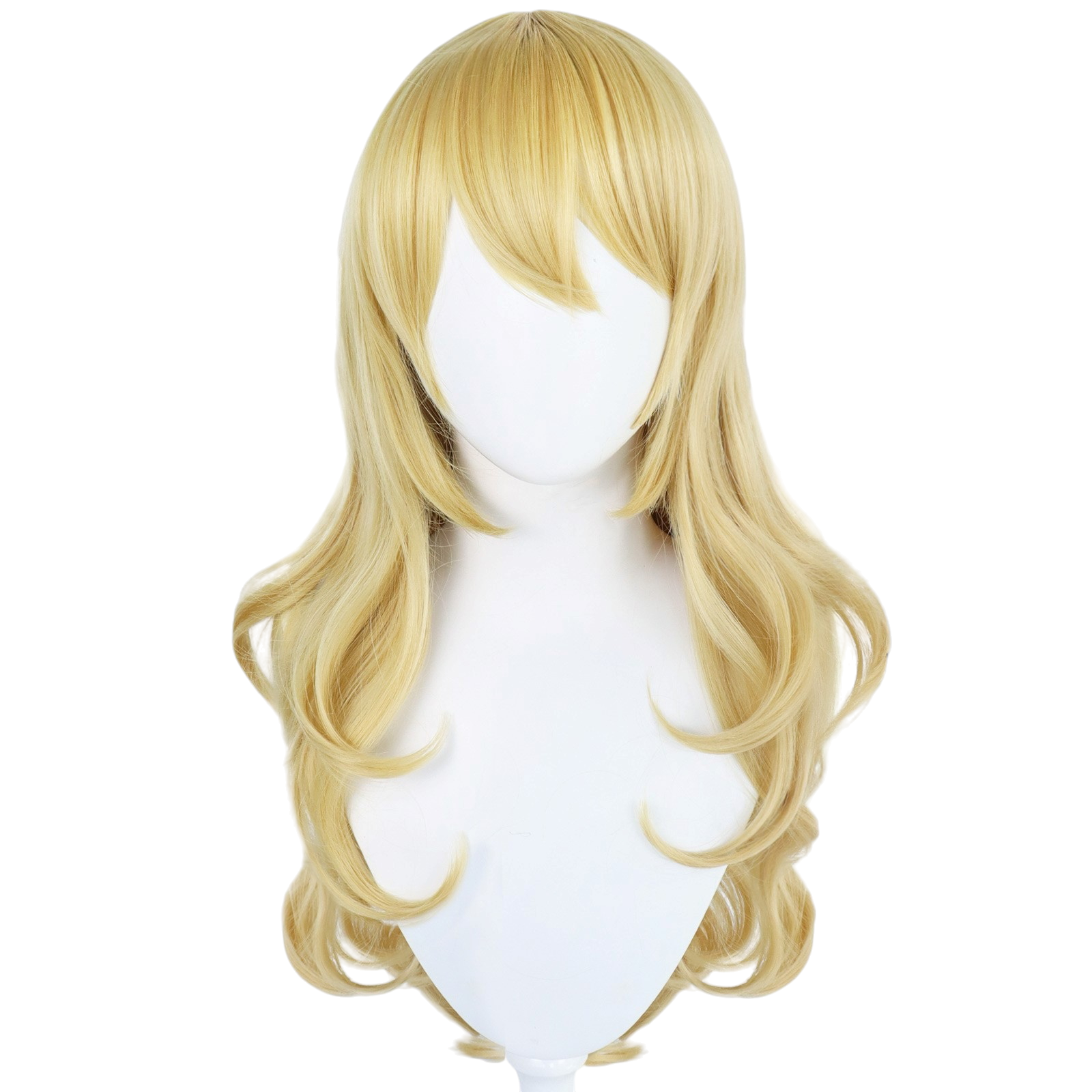 White Smoke Kaori Miyazono Cosplay Wig - Your Lie in April (Blonde Wavy Scalp) (FEVERCOS)