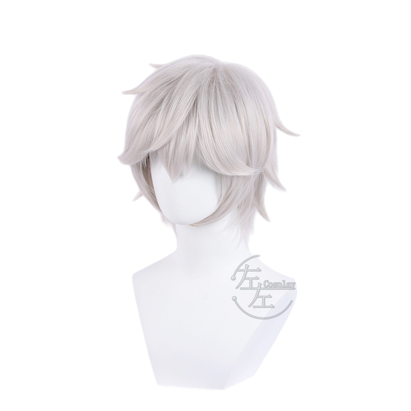 White Smoke Gabimaru Cosplay Wig - Hell's Paradise (Silver Grey Short) (FEVERCOS)