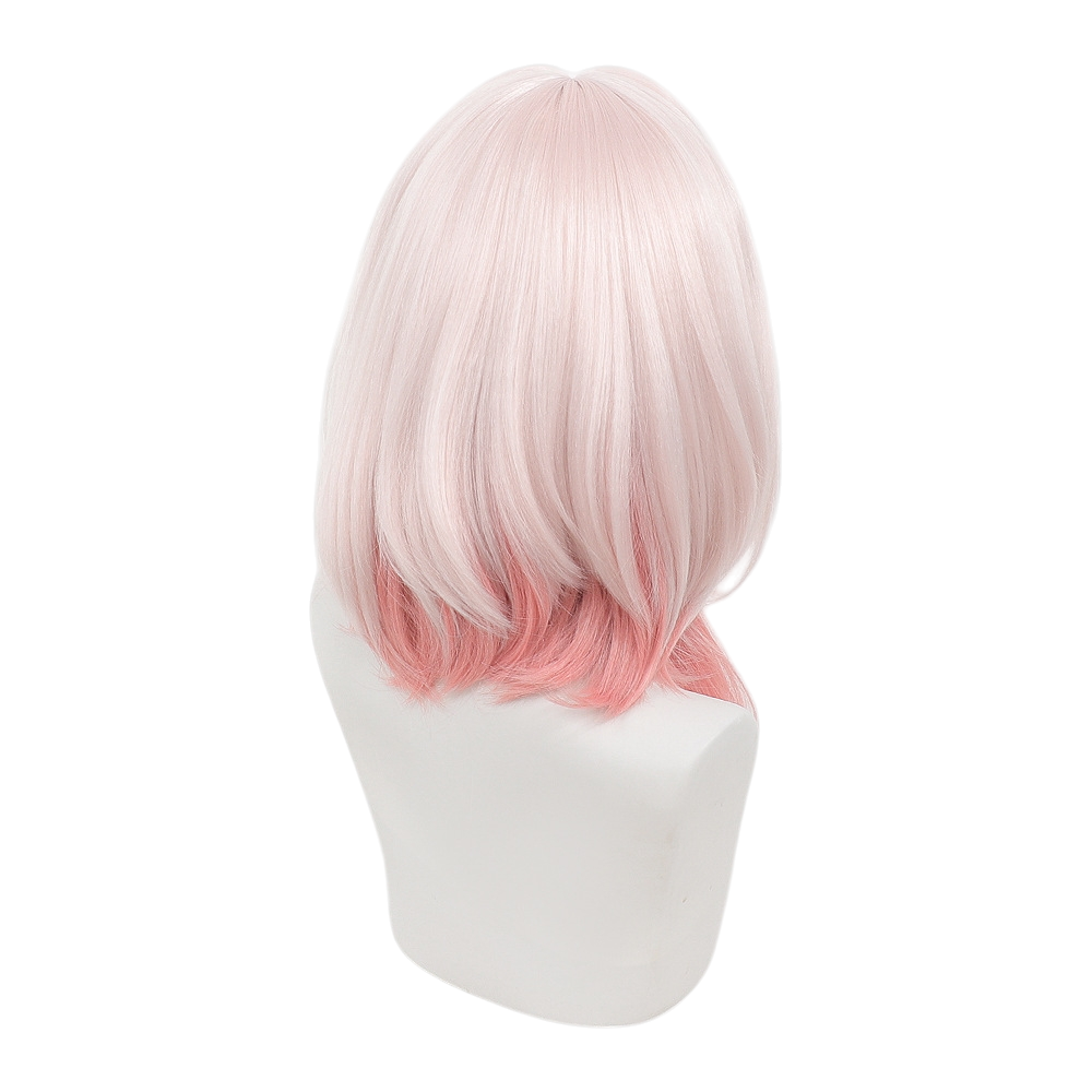 Light Gray Mifu Cosplay Wig - Arknights: Endfield (Pink Gradient Scalp) (FEVERCOS)