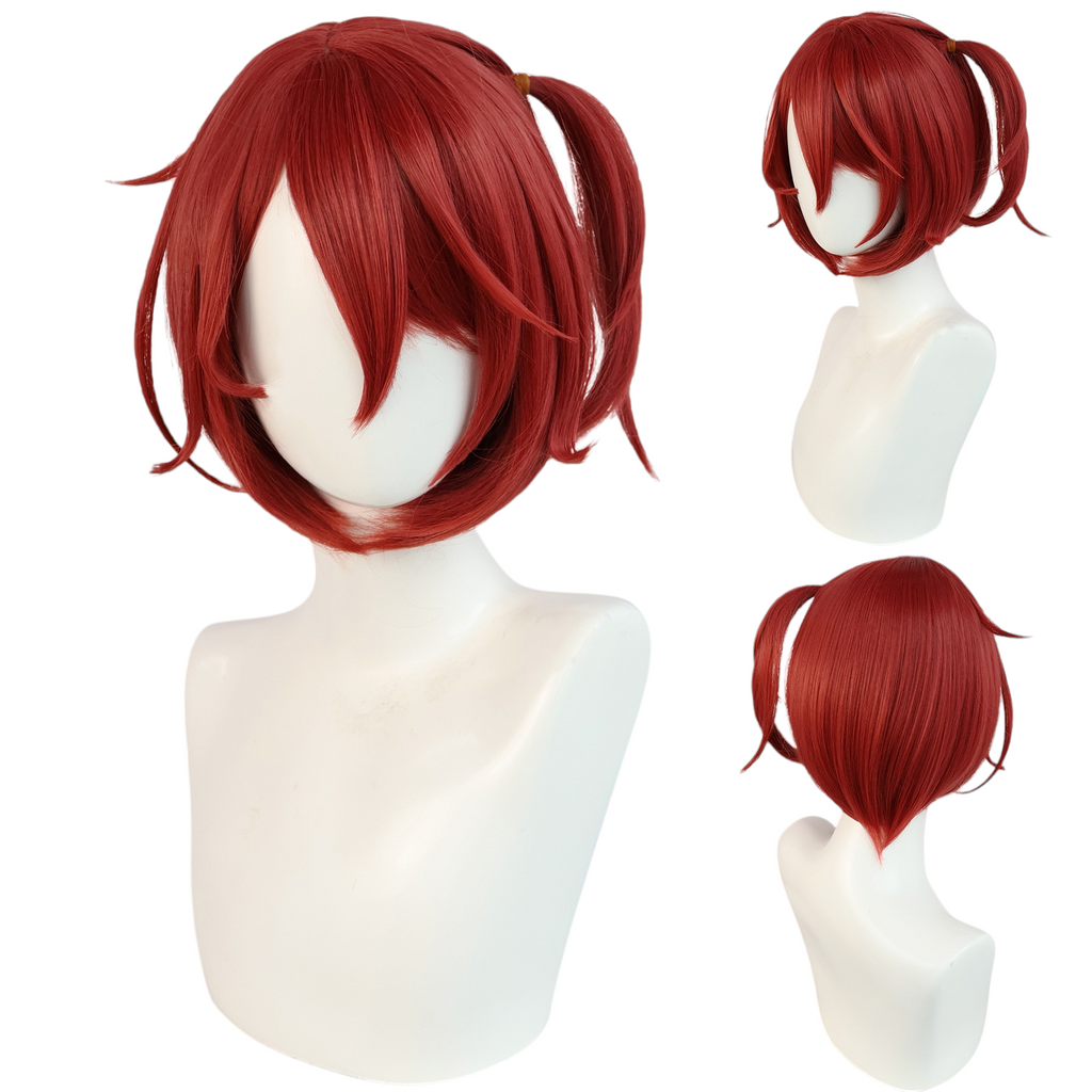 Brown Komari Chika Cosplay Wig - Makeine: Too Many Losing Heroines! (Red Side-Tail) (FEVERCOS)