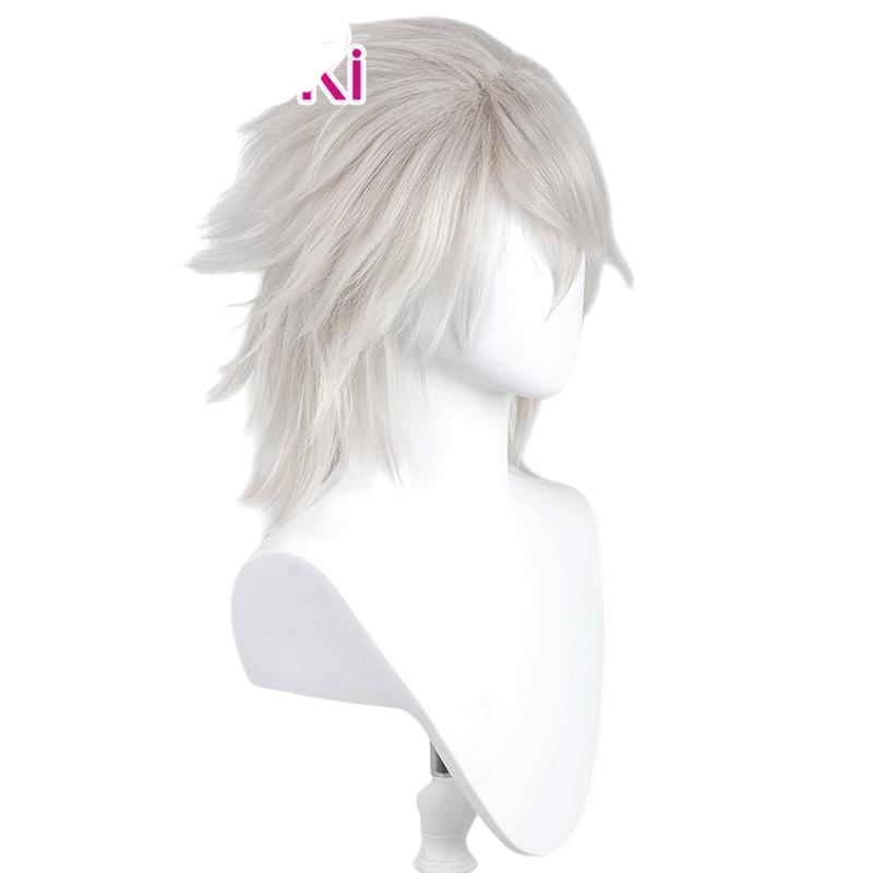 White Smoke NieR (Brother) Cosplay Wig - NieR Replicant (White Flipped Spiky Long) (FEVERCOS)