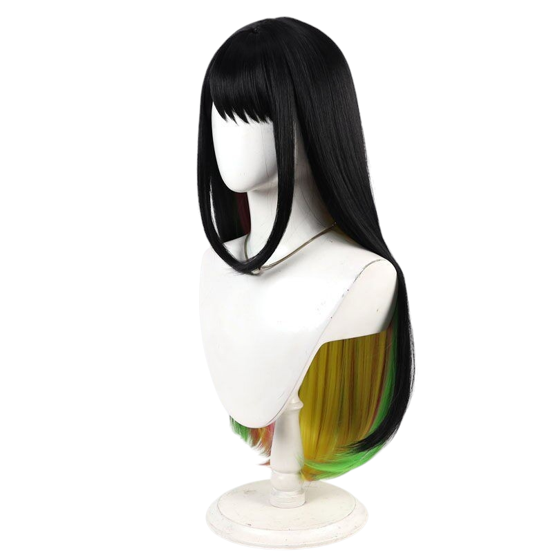 White Smoke Multi Nanairo Cosplay Wig - Beyblade X (Multi-Color Rainbow) (FEVERCOS)