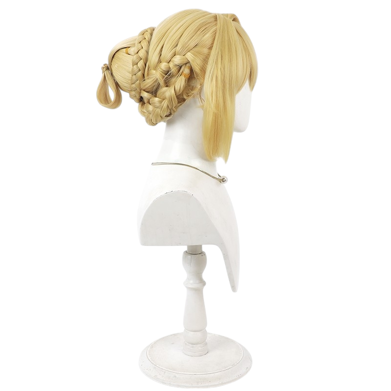 White Smoke Evelyn Cosplay Wig - Zenless Zone Zero (Detachable Bun & Accessories) (FEVERCOS)