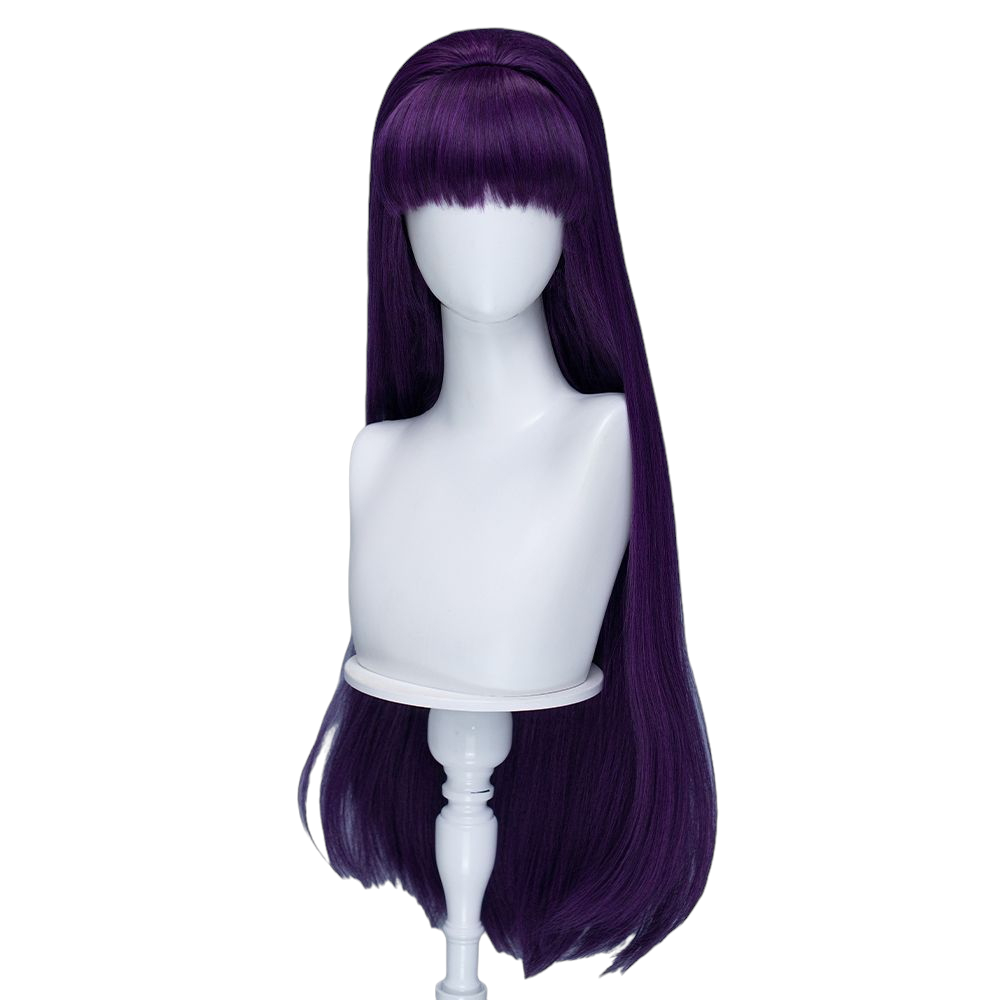 White Smoke Elissabat Cosplay Wig - Monster High (80cm Purple Teased Long) (FEVERCOS)
