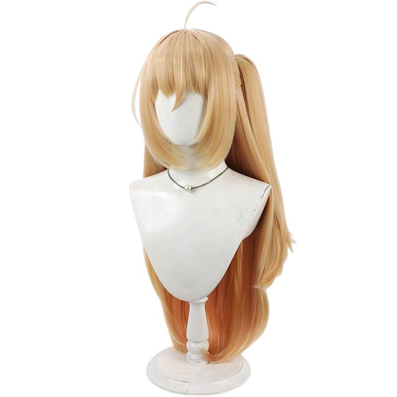 White Smoke Cissia Cosplay Wig - Zenless Zone Zero (Highlighted Detachable Ponytail) (FEVERCOS)