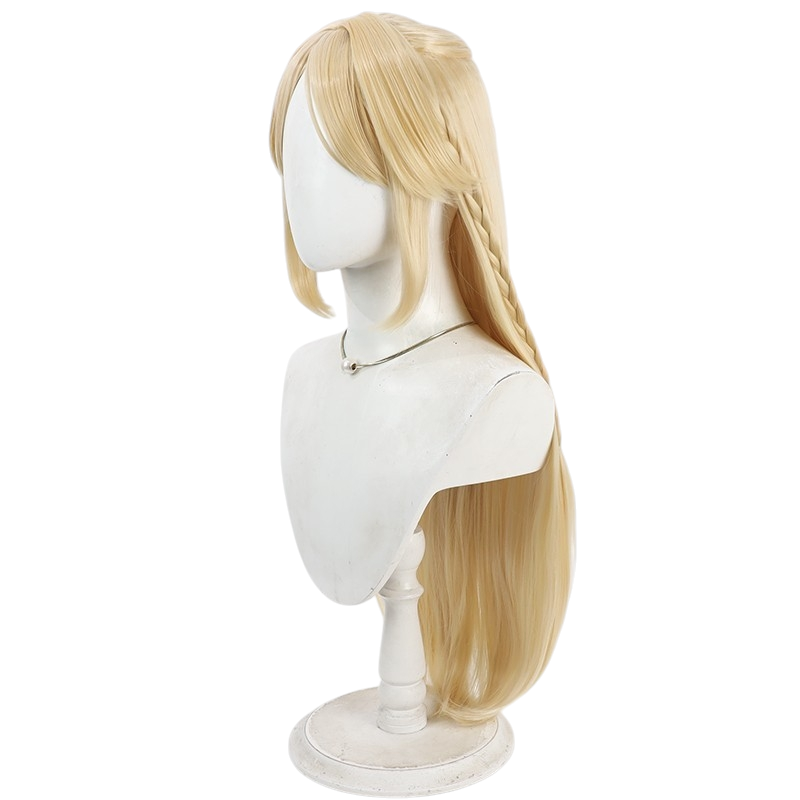 White Smoke Cartethyia (Yellow Base) Cosplay Wig - Wuthering Waves (Yellow Scalp Style) (FEVERCOS)