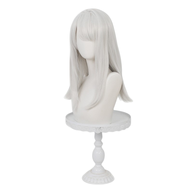 White Smoke Etra Cosplay Wig - Arknights: Endfield (Silver White Long Scalp) (FEVERCOS)
