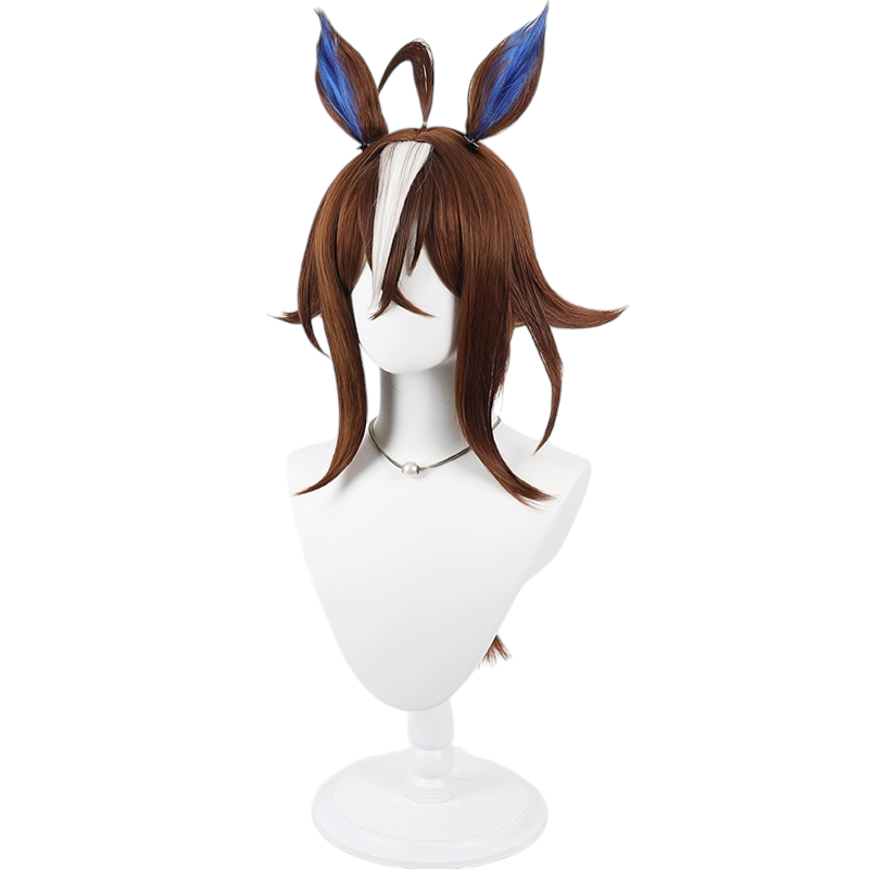 White Smoke Epiphaneia Cosplay Wig - Pretty Derby (Ears and Tail Scalp Set) (FEVERCOS)