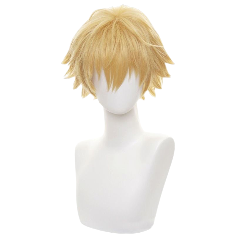 White Smoke Denji Cosplay Wig - Chainsaw Man (Blonde Spiky) (FEVERCOS)