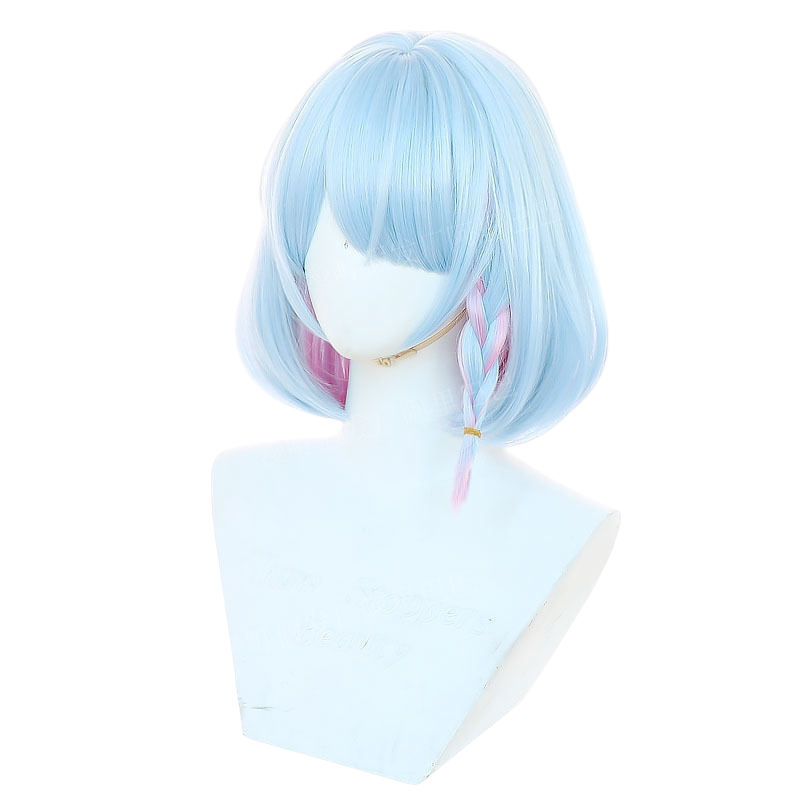 Alice Blue Arona Cosplay Wig - Blue Archive (Blue Streak Bob) (FEVERCOS)