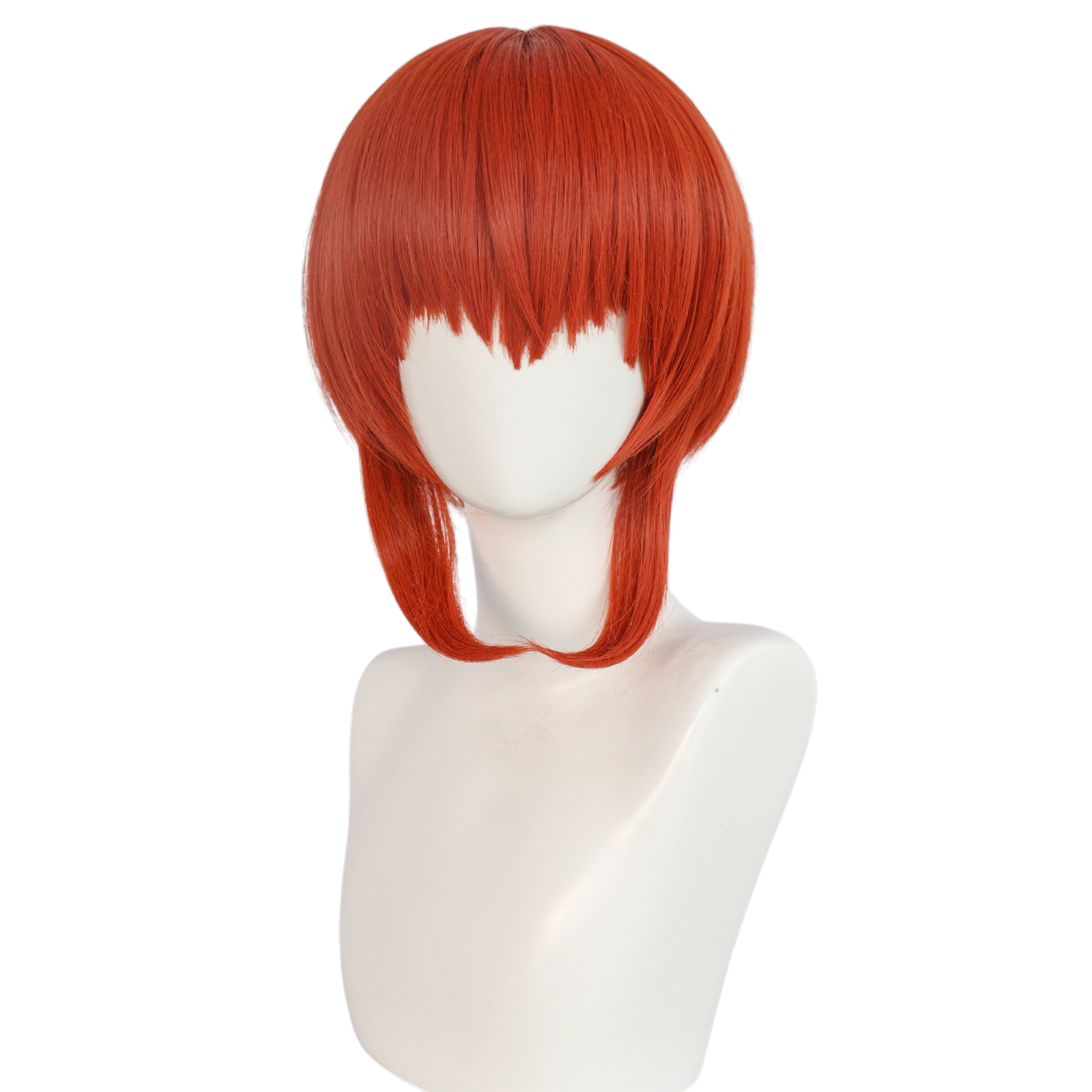 Light Gray Kagura Cosplay Wig - Gintama (Vermillion/Orange Buns) (FEVERCOS)