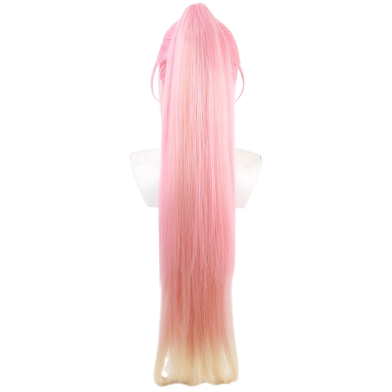 White Smoke Amis Cosplay Wig - Wuthering Waves (Multi-Color Gradient Ponytail) (FEVERCOS)