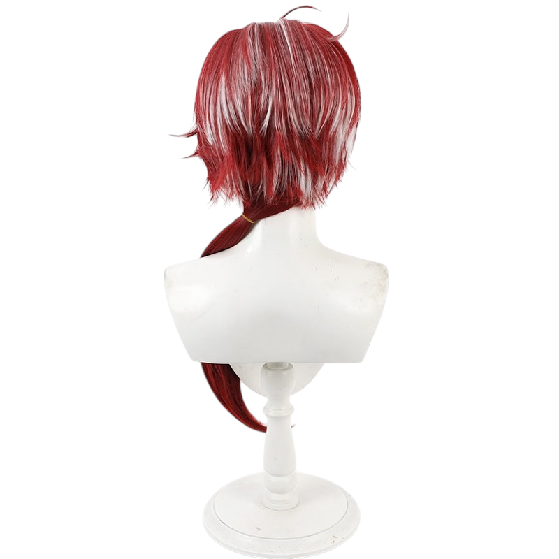 White Smoke Bellone Cosplay Wig - Arknights (Highlighted Teased Ponytail) (FEVERCOS)