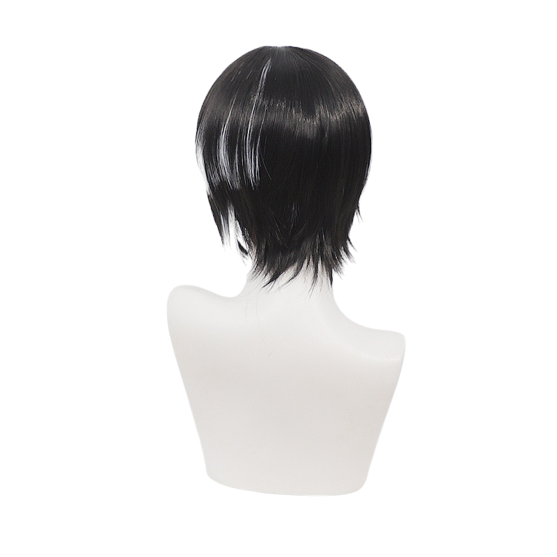 White Smoke Knox (KR ZZZ) Cosplay Wig - (Black/White Highlight Short) (FEVERCOS) Kamen Rider